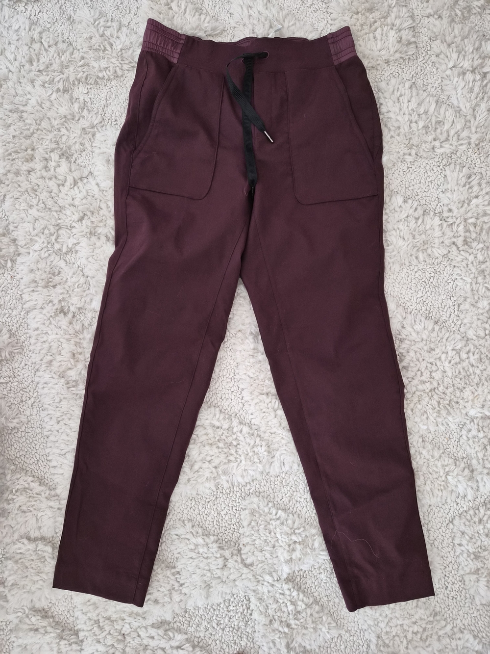 lululemon Women's Burgundy Silk Athlethic Trousers